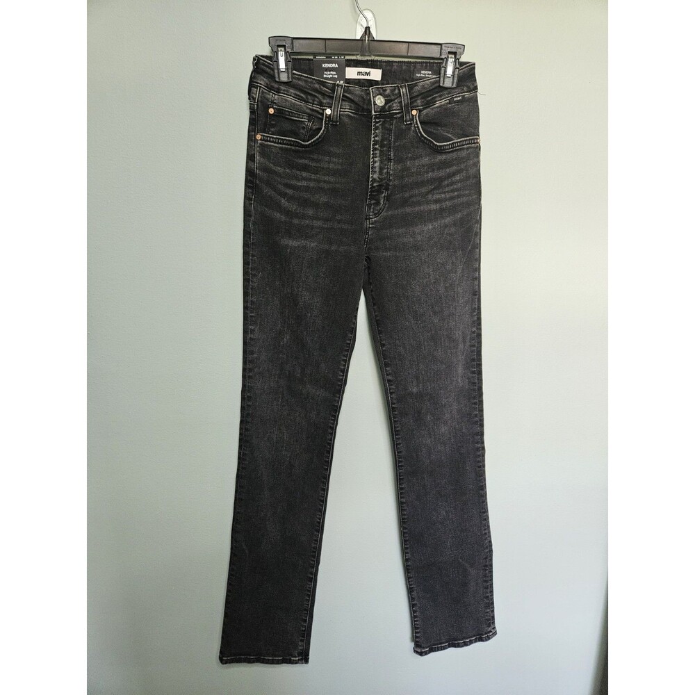 28x32 Mavi Womens Jeans KendraHigh-Rise, Straight Leg Black